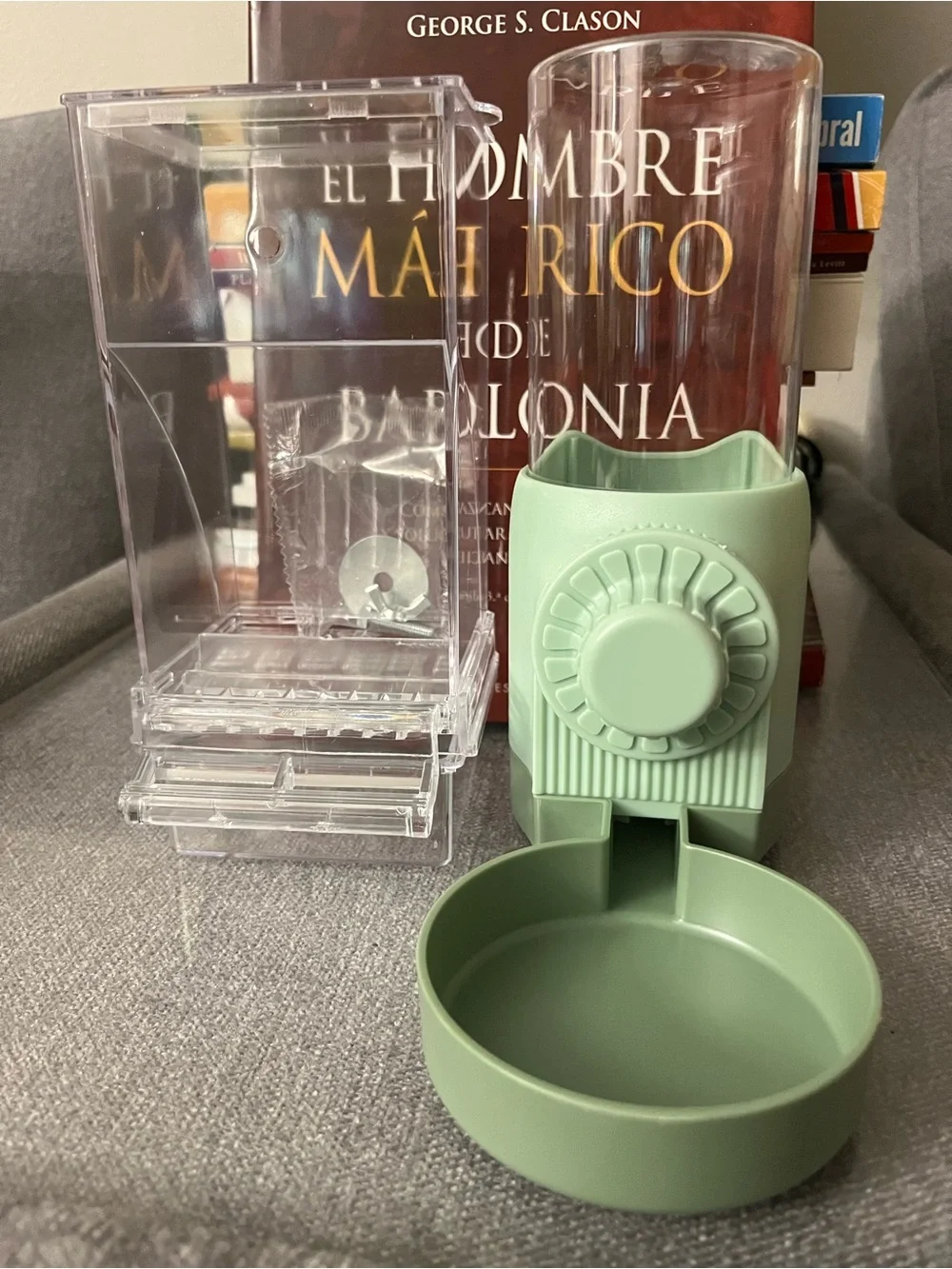 Mint Green Automatic Pet Feeder Dispenser